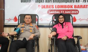 Sinergi Polri dan Warga Lombok Barat dalam Bhakti Kesehatan 2025