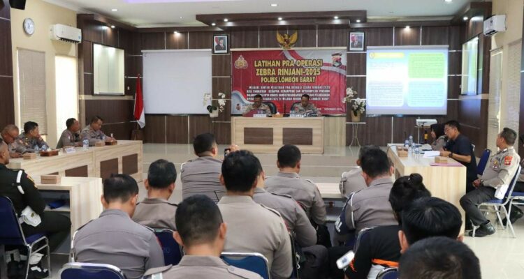 Ciptakan Kamseltibcar Lantas, Polres Lobar Rampungkan Lat Pra Ops Zebra